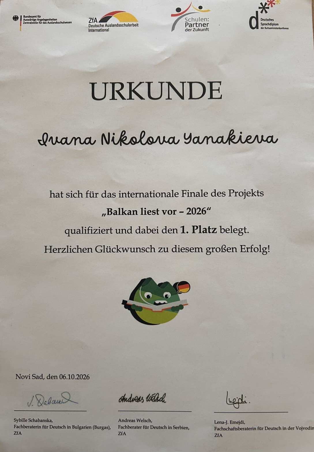 „BALKAN LIEST VOR“